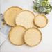 Woven Sun-Drying Tray Steamed Bun Snacks Round Vegetable Washing Storage Household Fruit Basket Handmade Bamboo Products_maomaolike.com