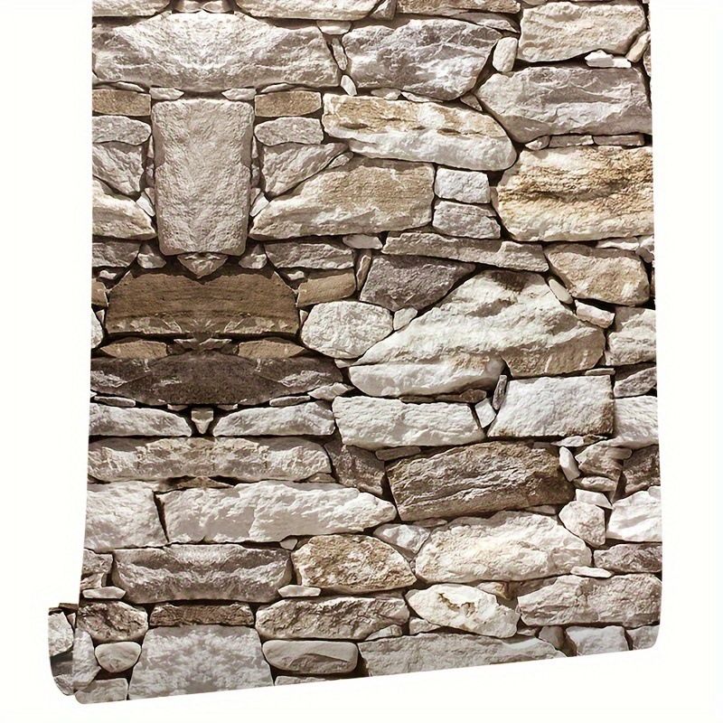 Internet Celebrity 3D Pattern Wall Stickers Cultural Brick Industrial Style Self-Adhesive Restaurant Dormitory PVC_maomaolike.com