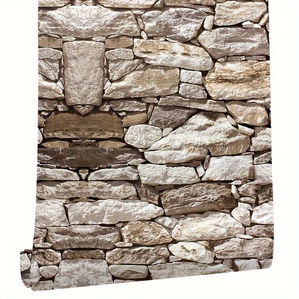 Internet Celebrity 3D Pattern Wall Stickers Cultural Brick Industrial Style Self-Adhesive Restaurant Dormitory PVC_maomaolike.com