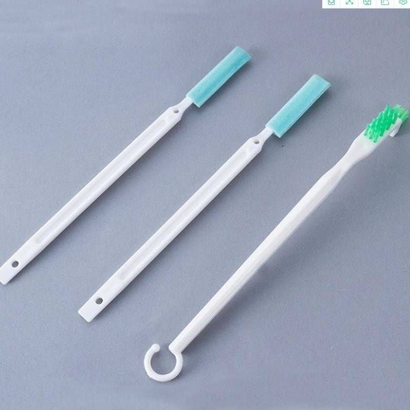 Kitchen small cleaning brush kettle water Cup gap brush long handle plastic sink no dead angle cleaning tools three-piece set_maomaolike.com