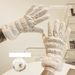Stylish warm gloves for women with fleece thickened winter outdoor riding windproof can touch screen_maomaolike.com