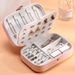 Portable Jewelry Box Jewelry Organizer Display Travel Jewelry Case Boxes Button Leather Storage Zipper Jewelers Joyero_maomaolike.com