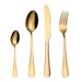 4PCS/Set Stainless Steel Western Steak Fork Spoon Knife Set_maomaolike.com