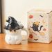 Magic Hat Cat Cup Halloween Creative Cute Ghost Family Couple Cup_maomaolike.com