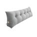 SOGA 100cm Silver Triangular Wedge Bed Pillow Headboard Backrest Bedside Tatami Cushion Home Decor_maomaolike.com
