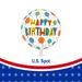 12 Pieces 45cm Happy Birthday Aluminum Foil 4D Balloon Large Round Shape Helium Foil Balloons Floating Balloon Colorful Balloon Party Decoration Supplies For Birthday Party_maomaolike.com