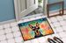 Doberman Pinscher Hippie Dawg Doormat Front Door Mat Indoor Outdoor Rugs For Entryway, Non Slip Washable Low Pile, 24H X 36W_maomaolike.com