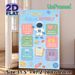 Space-themed Calming Guide Painting Poster, Pastel Cartoon Space Scene Poster, Practical Emotional Regulation Tips, Suitable For Office, Living Room_maomaolike.com