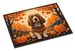 Cocker Spaniel Fall Doormat Front Door Mat Indoor Outdoor Rugs For Entryway, Non Slip Washable Low Pile, 24H X 36W_maomaolike.com