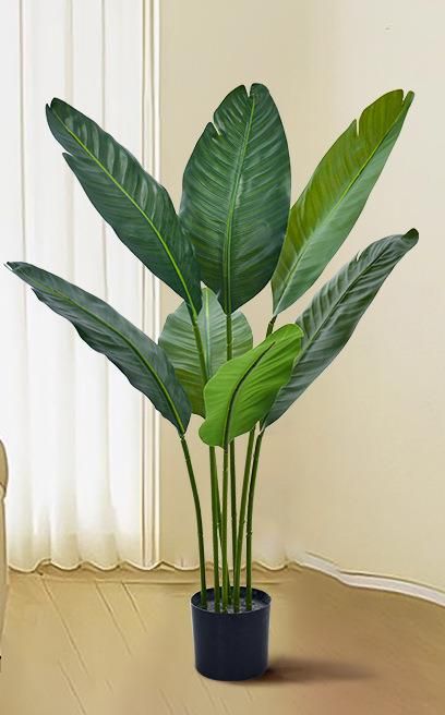 Cross-Border Traveler Banana Arificial Poed Living Room Fake Green Bionic Plan Decoraion Indoor Large Floor_maomaolike.com