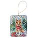 Sheltie Christmas Porcelain Ornament Christmas Tree Hanging Decorations For Home Christmas Holiday, Rectangle, Gift, Multicolor_maomaolike.com