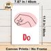 Do Gesture Fist Themed Painting Poster, Minimalist Line Art Pink Fist Poster, Playful Expressive Design, Suitable For Home Office And Living Room_maomaolike.com