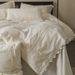 Nordic Boho 2026 New Model A-Class Vintage Light French Cotton-Linen Bed And Duvet Cover Four-Piece Set With Embroidered_maomaolike.com