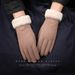 Women's Winter Warm Gloves Autumn and Winter Outdoor Cycling Driving Windproof Touch Screen Girls Cute De Velvet Plus Velvet_maomaolike.com