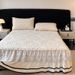 Thickened Warm Milk Velvet Coral Fleece Lace Edge Bed Skirt Cover Anti-Slip Protector For Winter_maomaolike.com