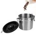 Stainless Steel Airtight Lid Preserves Freshness Storage Canister Container With Co2 Valve Premium For Coffee Beans_maomaolike.com