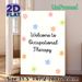 Occupational Therapy Welcome Painting Poster, Soft Pastel Floral Decor Poster, Warm Welcome Signage Ideal For Occupational Therapy Rooms_maomaolike.com