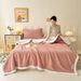 Waffle Jacquard Double-Sided Fleece Lamb Wool Blanket Export Cross-Border Exclusive_maomaolike.com