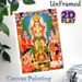 Hindu Vishnu Worship Painting Poster, Vibrant Traditional Religious Ritual Scene Poster, Devotional Decor Piece Suitable For Home Puja Room, Spiritual_maomaolike.com