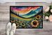 Black-eyed Susans In Color Doormat Front Door Mat Indoor Outdoor Rugs For Entryway, Non Slip Washable Low Pile, 24H X 36W_maomaolike.com