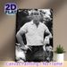 Golf Legend Portrait Painting Poster, Vintage Monochrome Style Poster, Timeless Golf-themed Artwork, Suitable For Home Office, Golf Enthusiast Spaces_maomaolike.com