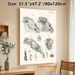 Equine Skull Anatomy Painting Poster, Vintage Detailed Black-and-White Anatomical Illustration Poster, Informative Educational Decor Suitable For_maomaolike.com
