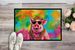 Hippie Animal Pig Doormat Front Door Mat Indoor Outdoor Rugs For Entryway, Non Slip Washable Low Pile, 24H X 36W_maomaolike.com