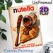Nutella & Croissant Themed Painting Poster, Warm-toned Delicious Food Scene Poster, Appetizing Wall Decor Option For Kitchen, Dining Area_maomaolike.com
