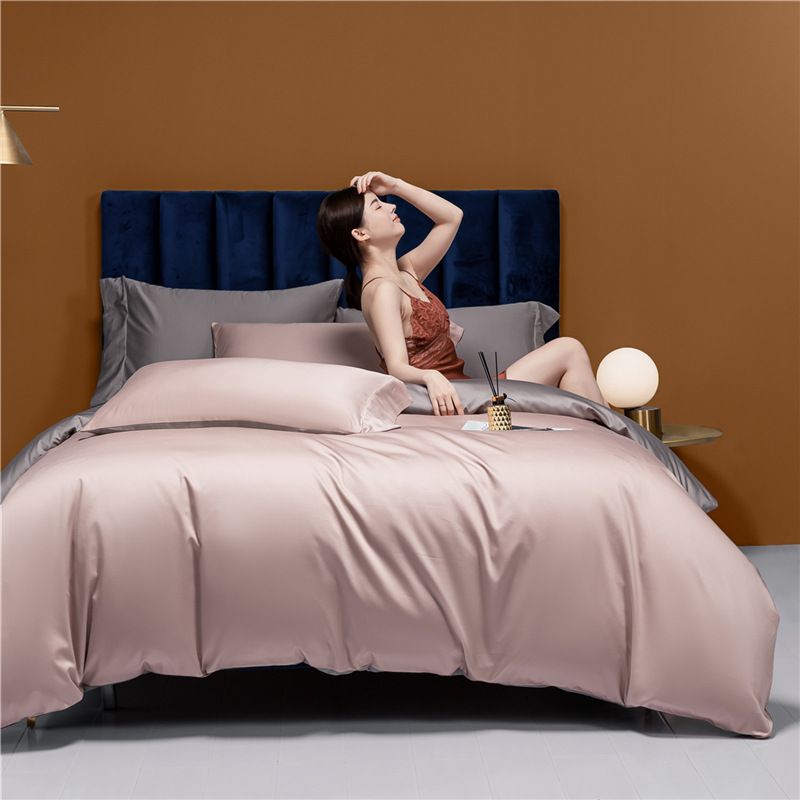 Class A 100-Count Xinjiang Long-Staple Four-Piece Antibacterial Anti-Mite Pure Cotton Bedding Sheet Duvet Cover Bed Set_maomaolike.com