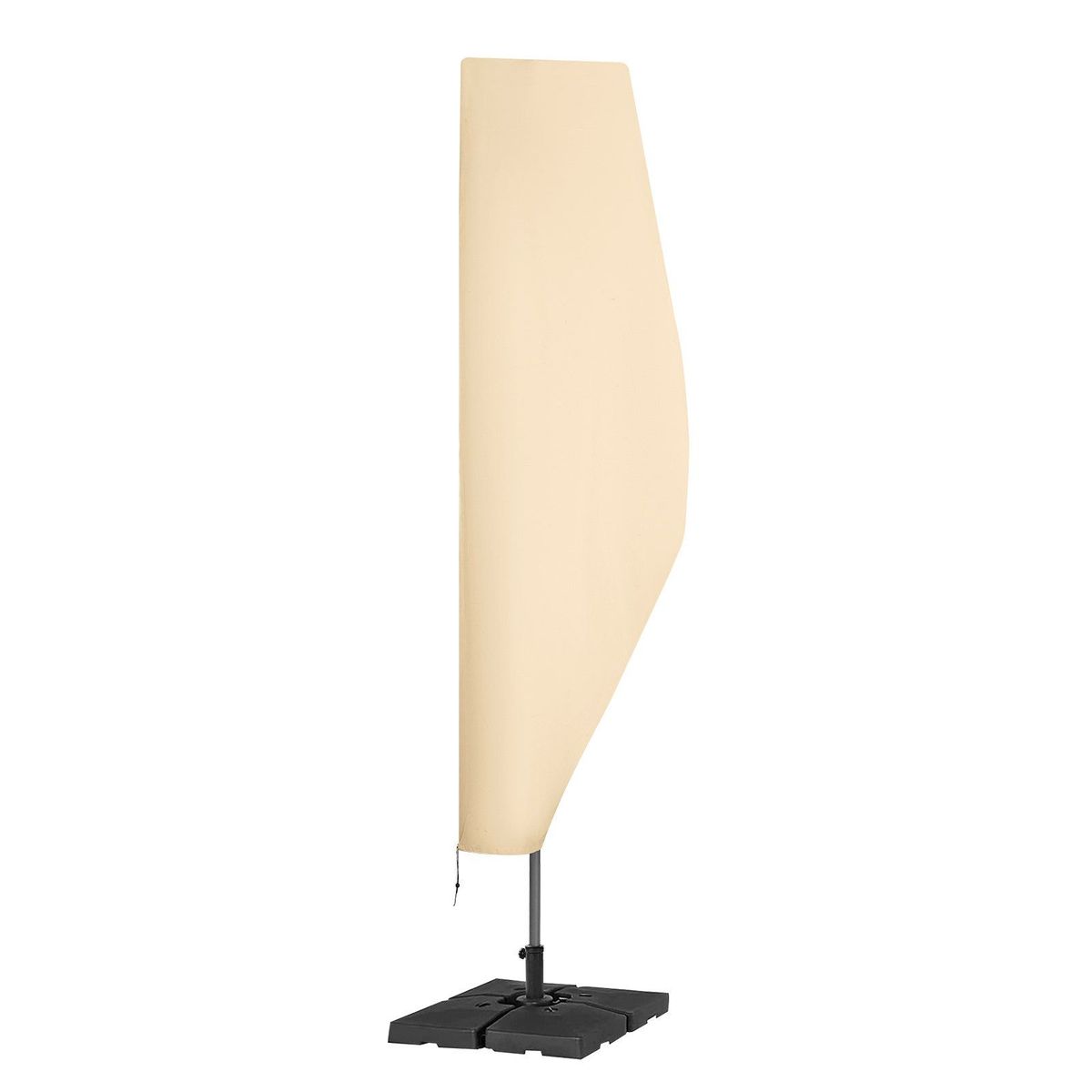 Patio Umbrella Cover For 7ft To 13ft Offset Umbrellas, Water Resistant PU 2000mm, Outdoor Umbrella Cover With Zipper And Rod, Beige_maomaolike.com