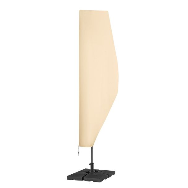Patio Umbrella Cover For 7ft To 13ft Offset Umbrellas, Water Resistant PU 2000mm, Outdoor Umbrella Cover With Zipper And Rod, Beige_maomaolike.com