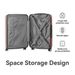 3-Piece Lightweight ABS Hardshell Luggage Set (20", 24", 26") In Rice Brown With Spinner Wheels, TSA Lock, And Adjustable Telescopic Handle - Durable Travel Suitcases_maomaolike.com