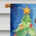 Portuguese Water Dog Christmas Reindeer House Flag Large Porch Sleeve Pole Decorative Outside Yard Banner Artwork Wall Hanging, Polyester, House Size, Multicolor_maomaolike.com
