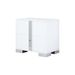 Elegant Nightstand With Metal Handle,Mirrored Bedside Table With 2 Drawers For Bedroom,Living Room,White_maomaolike.com