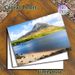 Mountain & Lakeside Painting Poster, Serene Natural Landscape Poster, Tranquil Lake With Snow-capped Mountain And Rocky Shore Design, Ideal For Living_maomaolike.com