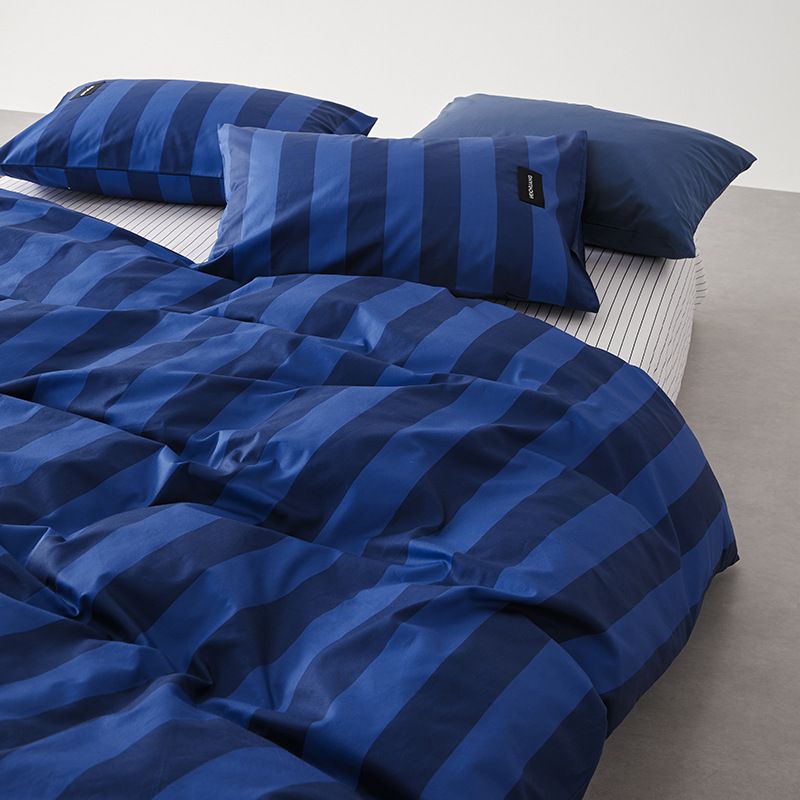 Wholesale INS Nordic Style Japanese Simple Pure Cotton Four-Piece Set Retro Striped All-Cotton Dormitory Apartment Homestay Beddin_maomaolike.com