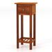 2 Tier Slim Nightstand Bedside Table With Drawer Shelf_maomaolike.com
