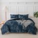 Home Furniture Quilt Cover Set Printed Branches And Leaves Ab Version Three Piece Set Double Sided_maomaolike.com