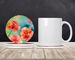 Carnations In Watercolor Large Sandstone Coasters Pack Of 4 Absorbent Round Coasters Decor Gifts For Men Or Women, 4 In, Multicolor_maomaolike.com
