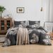 Three Piece Set Brushed Printed Quilt Set Duvet Bedding_maomaolike.com