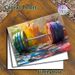 Barbell Themed Painting Poster, Vibrant Abstract Brushstroke Style Poster, Energetic Weightlifting Artwork, Suitable For Gym, Home Fitness Space_maomaolike.com