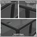 384QT 3-Pack Transparent Stackable Storage Bins With 5 Doors To Open With Wheels, Folding Plastic Craft Containers Large Closet Organizers Box For Bedrooms Living Rooms Study Kids' Toys, Black_maomaolike.com