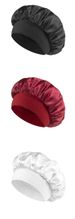 Hot Sale New Ladies Satin Solid Wide Crempy Sleepyhead Unisex Head Wrap Rubber Band Cap Hair Care Night Hat Hood de Nuit_maomaolike.com