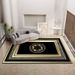 Living Room Rug Large Size Gorgeous Gold Frame Design Bedroom Rug Plush Thickened Machine Washable Thickened Underlay Interior Decorative Rug_maomaolike.com