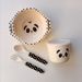 Cute Eating Bamboo Fiber Panda Children's Set Divided Plate Baby Food Bowl Fork Spoon Cup_maomaolike.com