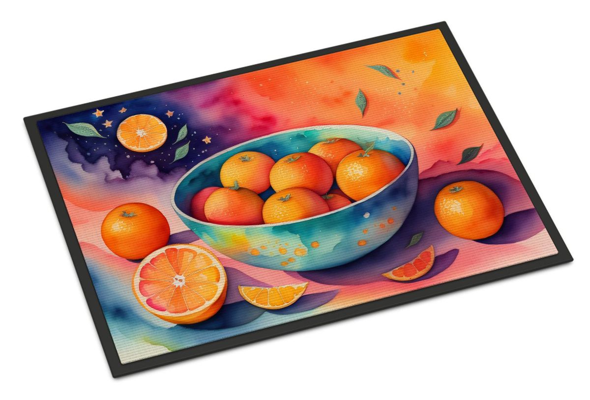 Colorful Oranges Doormat Front Door Mat Indoor Outdoor Rugs For Entryway, Non Slip Washable Low Pile, 24H X 36W_maomaolike.com