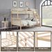 Twin Over Full Bunk Bed With Ladder,Wooden Bunk Bed With High Guardrail And Ladder For Kids, Teens, Dorm Rooms, And Guest Rooms,No Box Spring Needed,Natural_maomaolike.com