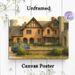 Vintage English Manor Painting Poster, Warm-toned Watercolor-style Classic Manor With Vintage Car Poster, Brings Nostalgic Rural Charm, Ideal Decor_maomaolike.com