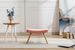 Wooden Step Ottoman,Wooden Step Stool For Adults,Square Cushion Foot Stool,Small Stool With Non-Slip Pad,Wood Stool Suitable For Bedroom, Living Room And Kitchen (PINK)_maomaolike.com