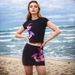 Women's clothing new short-sleeved printed hip skirt suit ladies high-end suit two-piece skirt_maomaolike.com